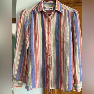Diane Von Furstenberg Vintage Striped Shirt Women’s 12